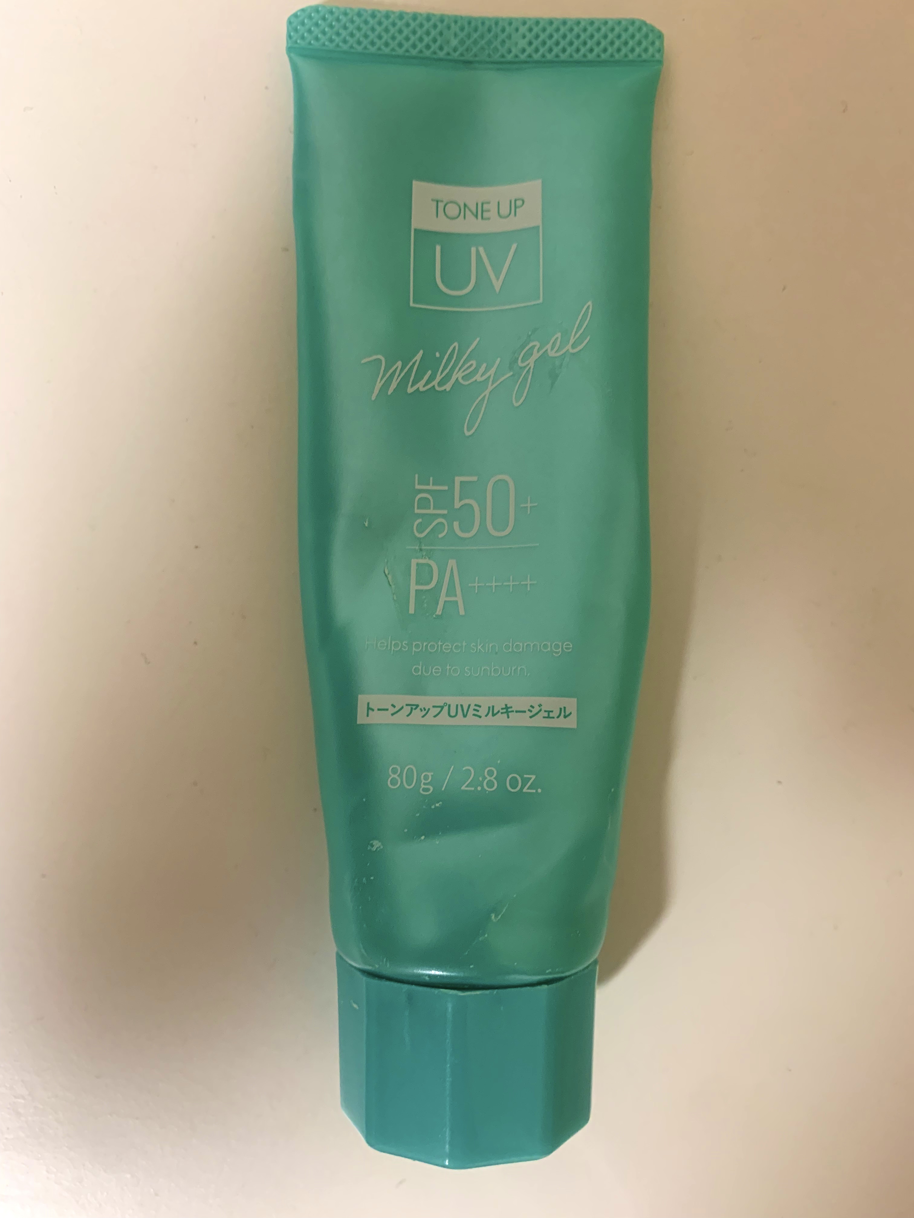 日やけ止めミルキージェル/プライムビューティー/日焼け止めジェルを使ったクチコミ（1枚目）