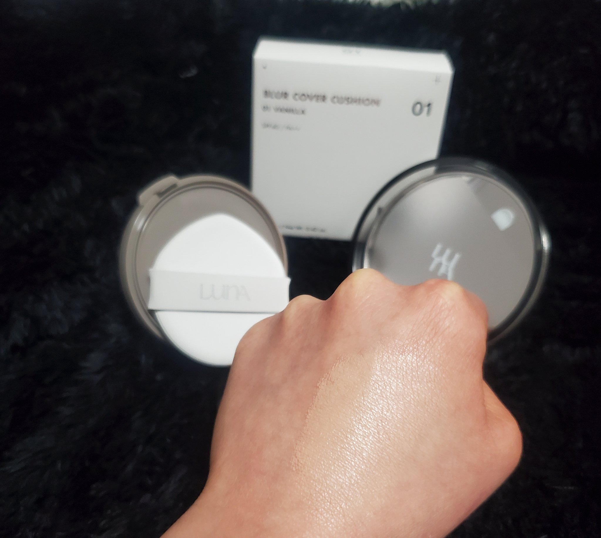 ブラーカバークッション/LUNA/クッションファンデーションを使ったクチコミ（3枚目）