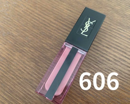 ルージュ ピュールクチュール ヴェルニ ウォーターステイン 606 ローズウッド フロウ/YVES SAINT LAURENT BEAUTE/口紅を使ったクチコミ(1枚目)