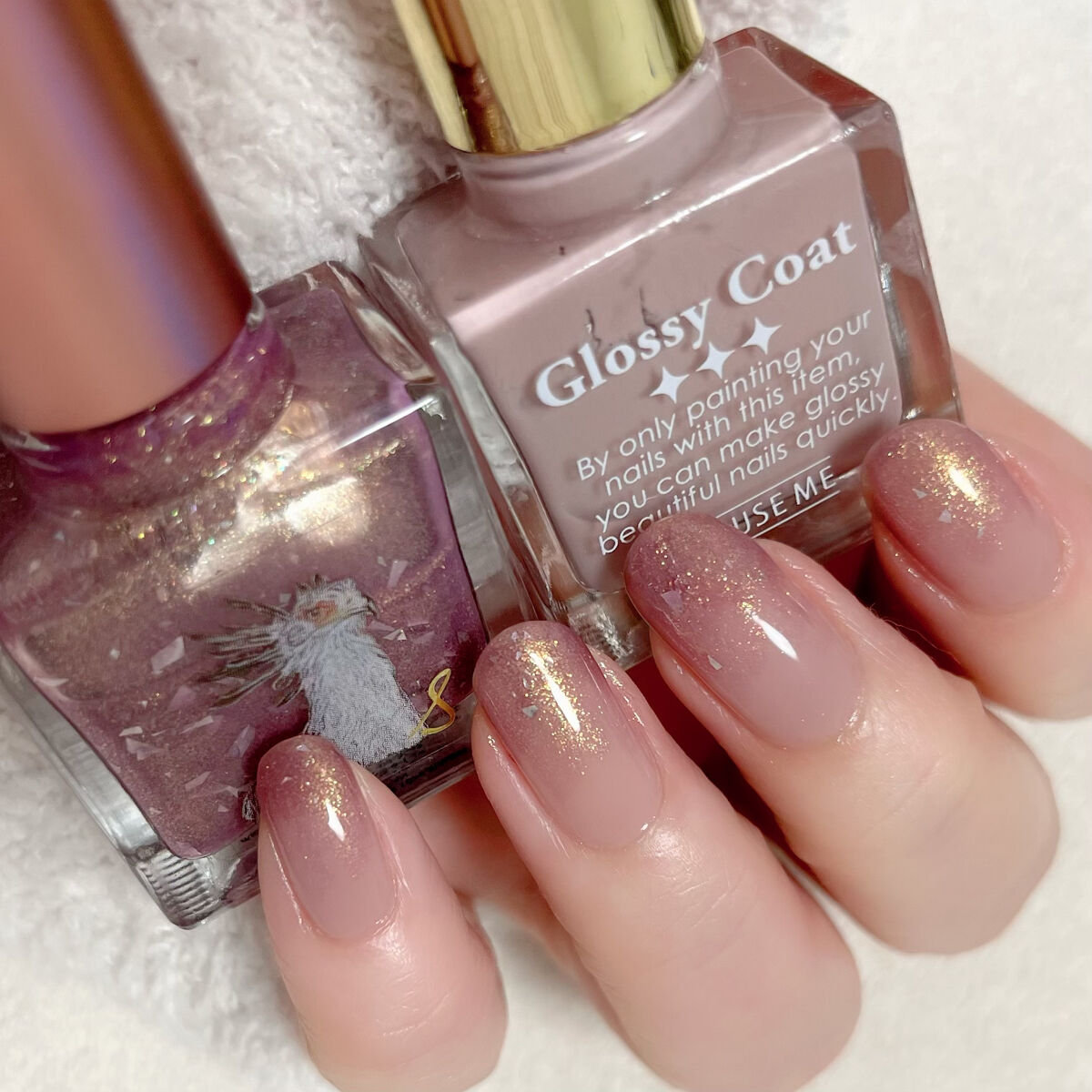 グロッシーコート/スキューズミー/オールインワンネイルを使ったクチコミ（1枚目）