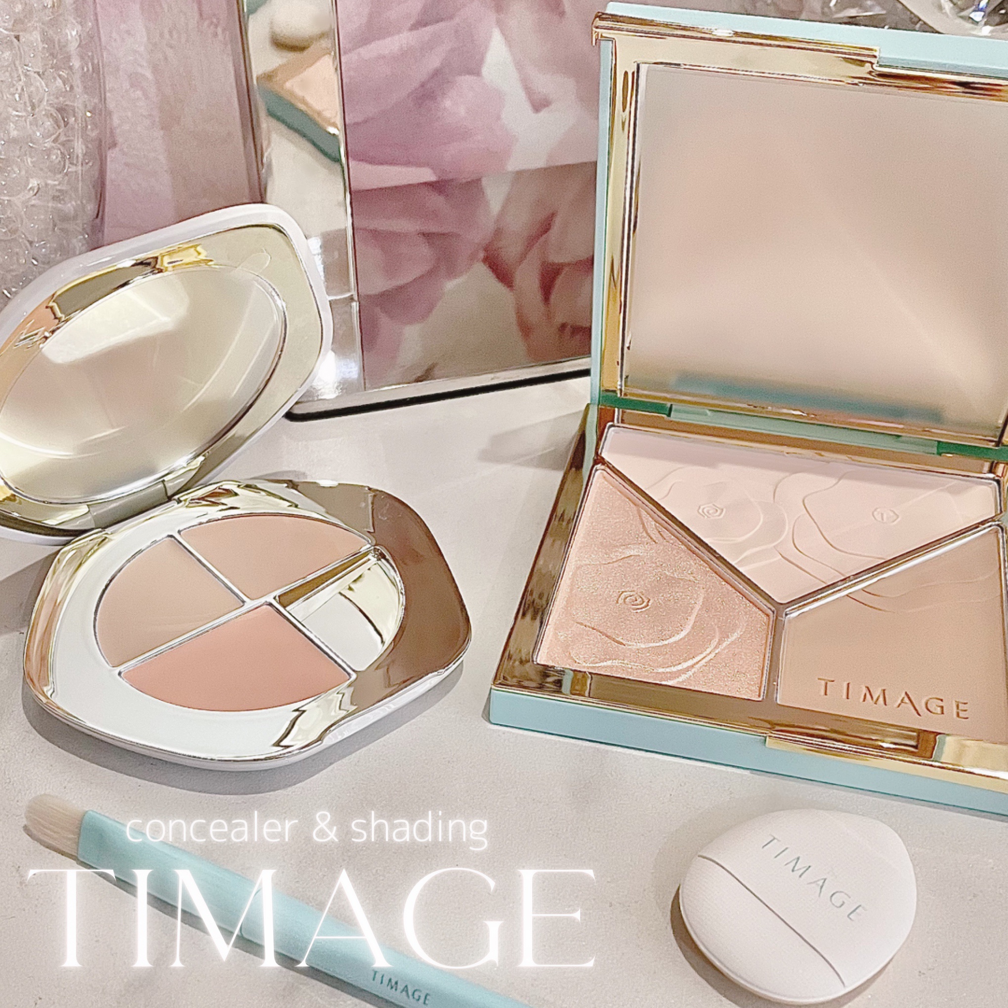 ハイライトシェーディングパレット/TIMAGE/パウダーハイライトを使ったクチコミ（2枚目）