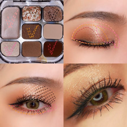 イロミッケ 8色アイシャドウパレット/iromikke/アイシャドウパレットを使ったクチコミ(5枚目)