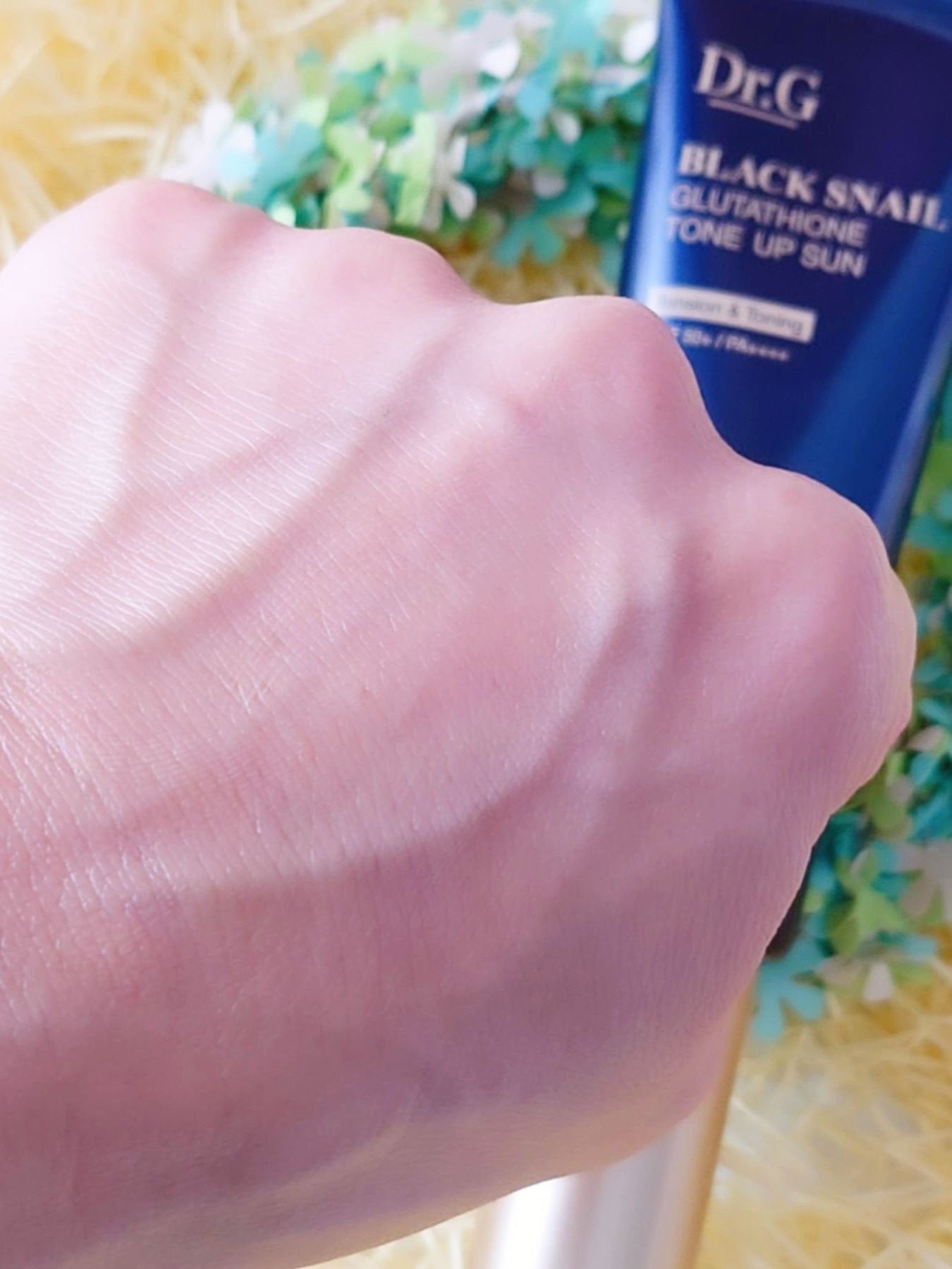 ブラックスネイルグルタチオントーンアップサン/Dr.G/日焼け止めクリームを使ったクチコミ(8枚目)