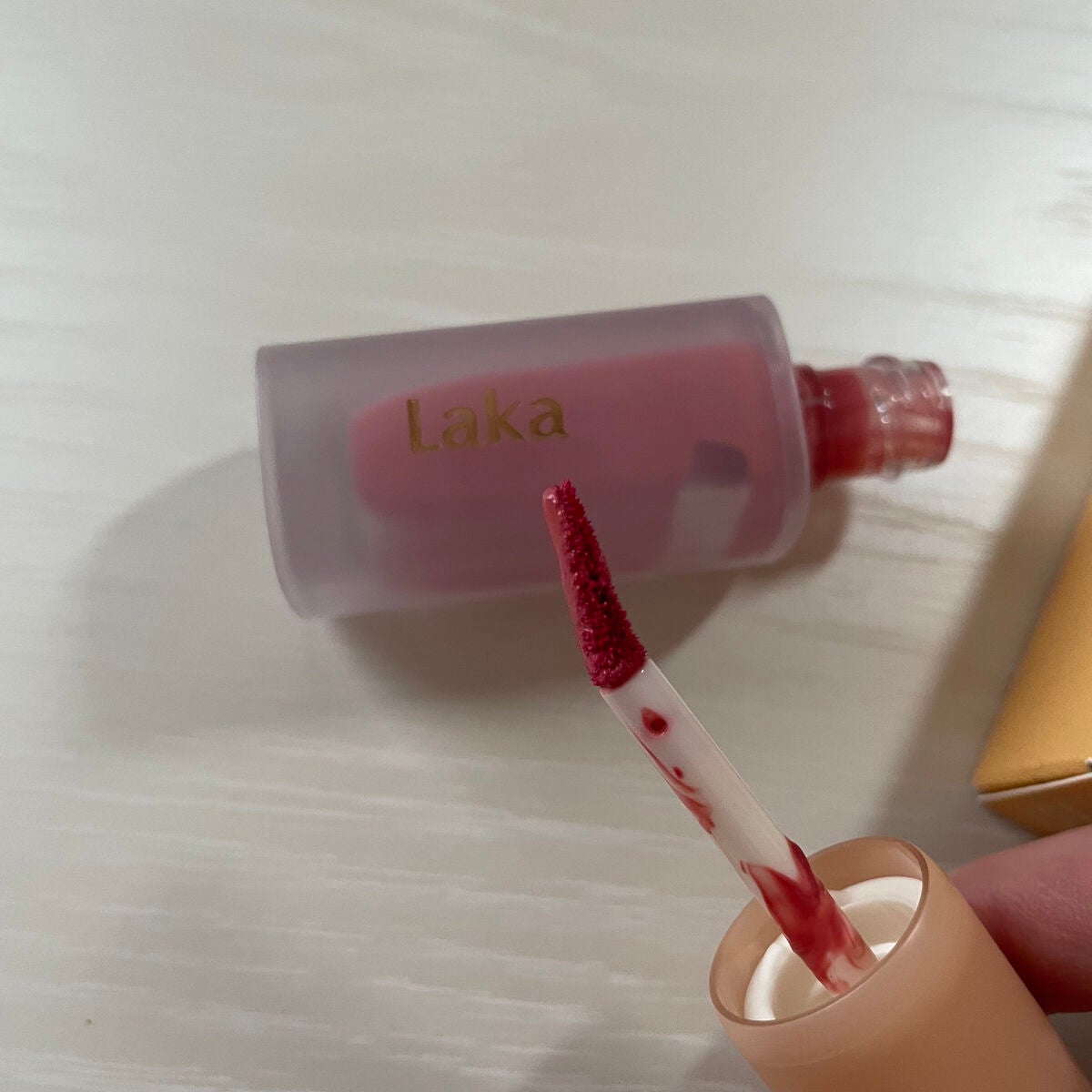 フルーティーグラムティント/Laka/リップティントを使ったクチコミ(2枚目)