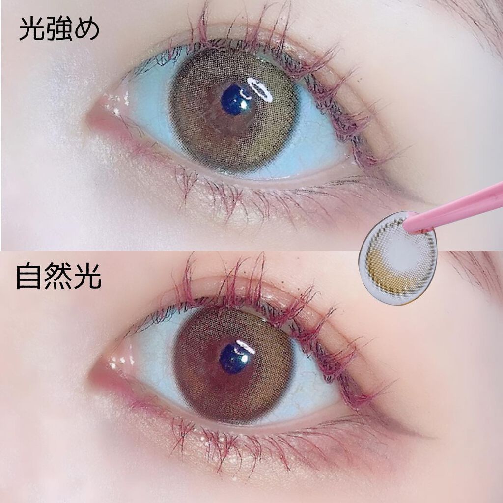 ダリアブラウンマンスリー (DAHLIA BROWN monthly)/OLOLA/1ヶ月(1MONTH)カラコンを使ったクチコミ(3枚目)