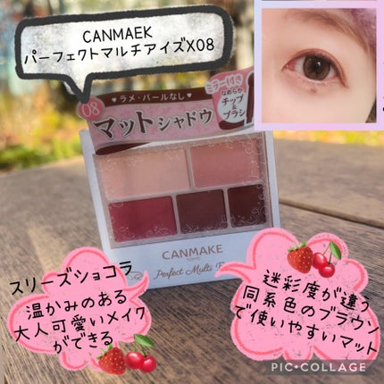 パーフェクトマルチアイズ/キャンメイク/アイシャドウパレットを使ったクチコミ(1枚目)