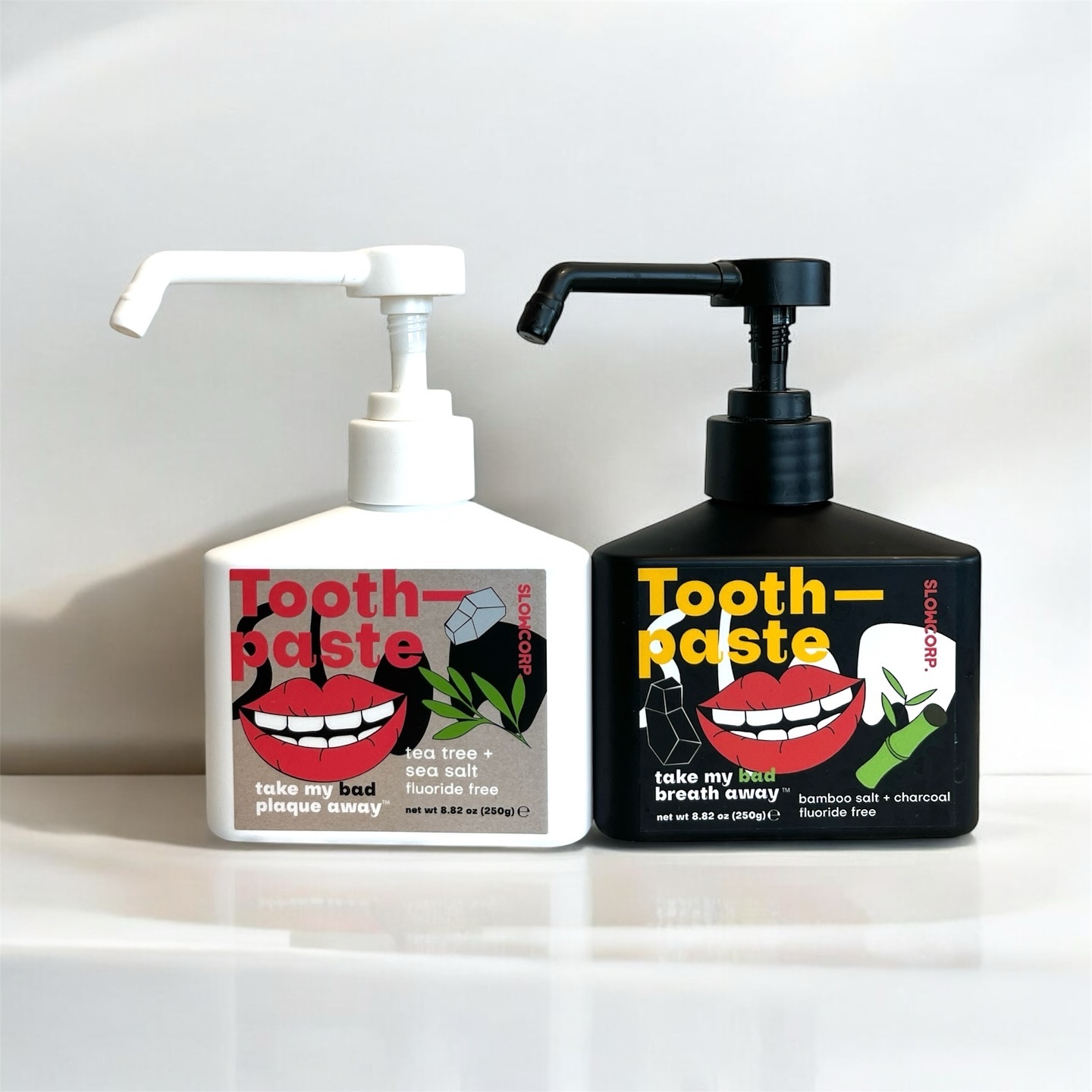 toothpaste tea tree oil + sea salt/SLOWCORP/歯磨き粉を使ったクチコミ（2枚目）