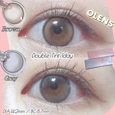 Double Tint 1day/OLENS/カラーコンタクトレンズを使ったクチコミ（1枚目）