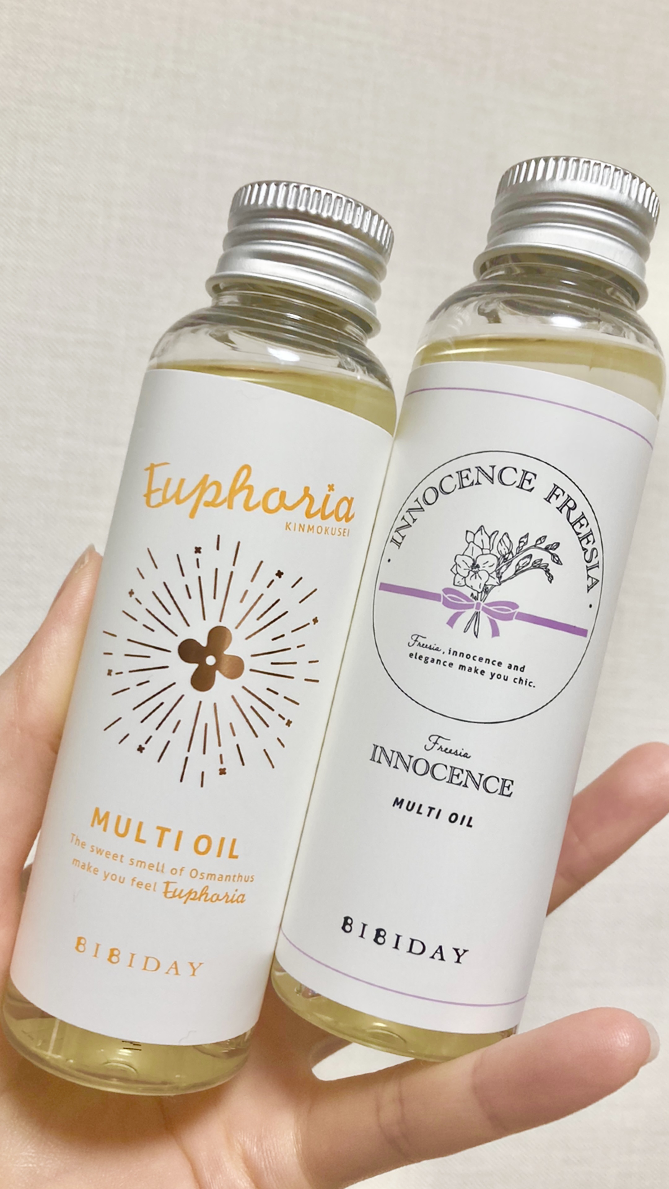 ユーフォリア・キンモクセイ マルチオイル/BIBIDAY/ヘアオイルを使ったクチコミ（1枚目）