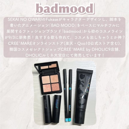 アイシャドウパレット/badmood/アイシャドウパレットを使ったクチコミ(2枚目)