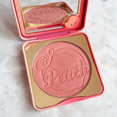 パパドントピーチ インフューズド チーク/Too Faced/パウダーチークを使ったクチコミ（2枚目）