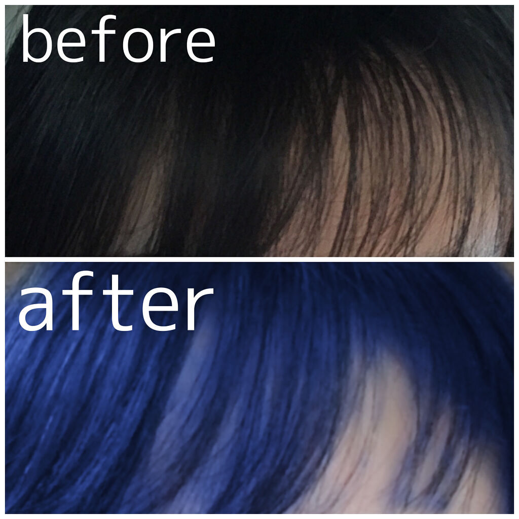 カラークリーム エレクトリックブルー/got2b/ヘアカラーを使ったクチコミ（2枚目）