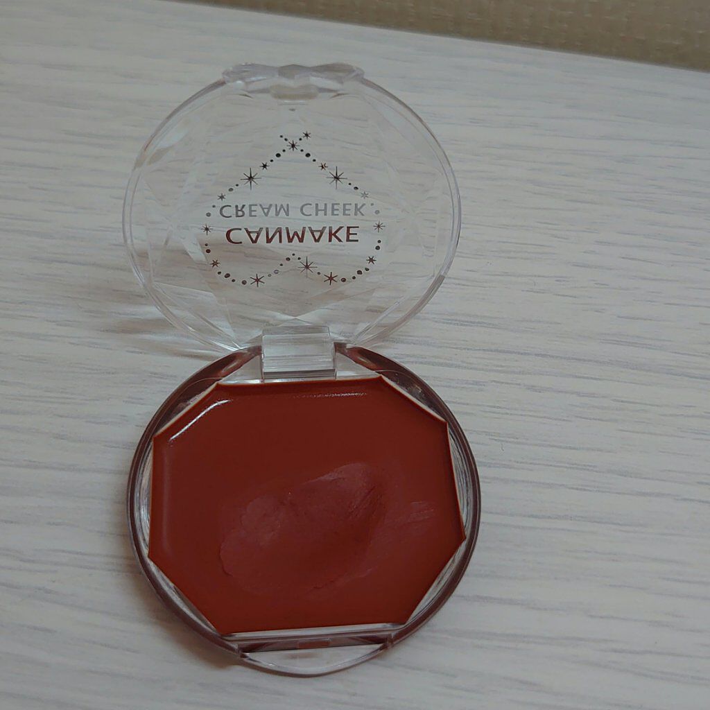 クリームチーク 17 キャラメルラテ/キャンメイク/ジェル・クリームチークを使ったクチコミ（1枚目）