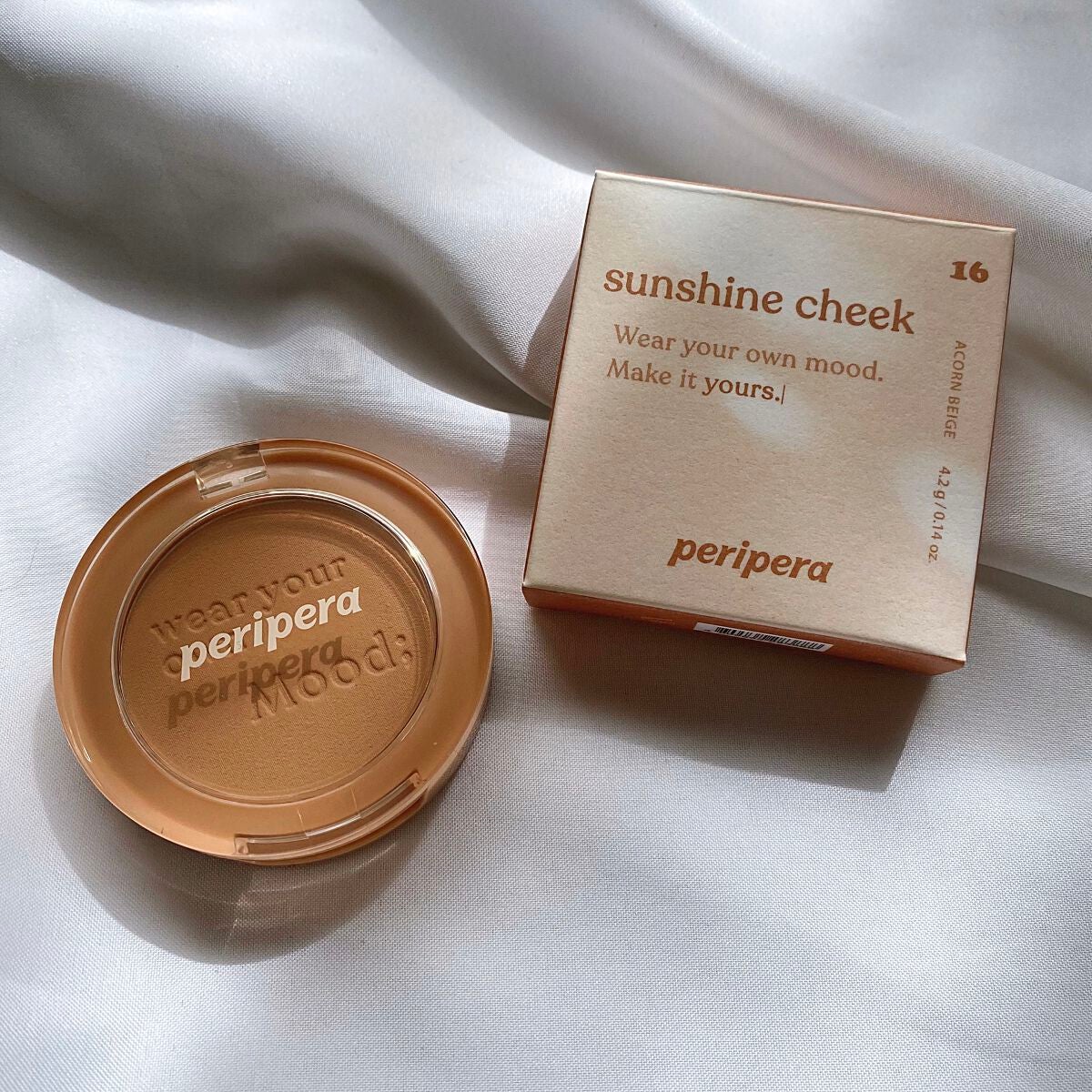 ピュア ブラッシュド サンシャイン チーク/PERIPERA/パウダーチークを使ったクチコミ(1枚目)