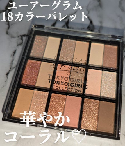 18カラーアイパレット/U R GLAM/アイシャドウパレットを使ったクチコミ(1枚目)