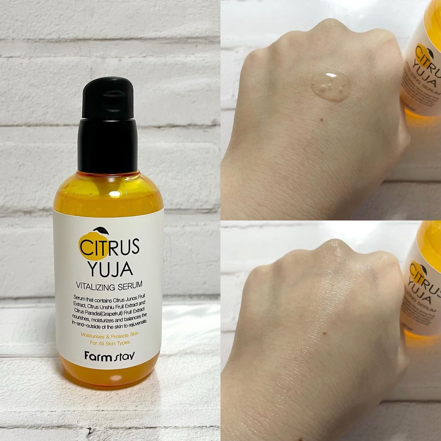 シトラスゆずバイタライジングアンプル/Farmstay/美容液を使ったクチコミ(3枚目)