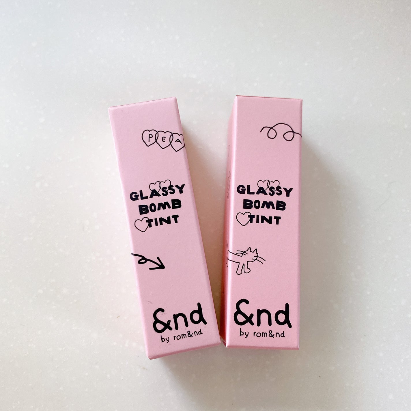 グラッシーボムティント/&nd by rom&nd/リップティントを使ったクチコミ(1枚目)