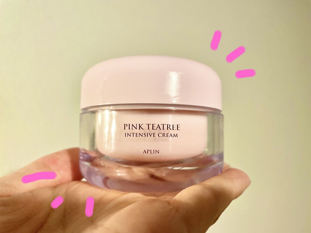 ピンクティーツリークリーム/APLIN/フェイスクリームを使ったクチコミ（1枚目）