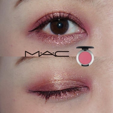 M・A・C パウダー キス アイシャドウのクチコミ「#今日のメイク

#MAC #パウダーキスアイシャドウ 
#フォールインラブ
#ダズルシャドウ.....」（1枚目）