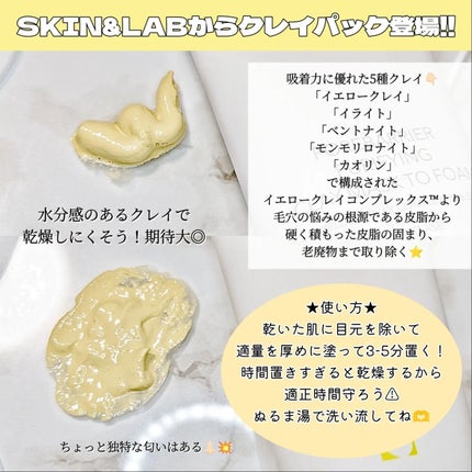 ポアバリアピューリファイングクレイマスクトゥフォーム/SKIN&LAB/洗い流すパック・マスクを使ったクチコミ(2枚目)