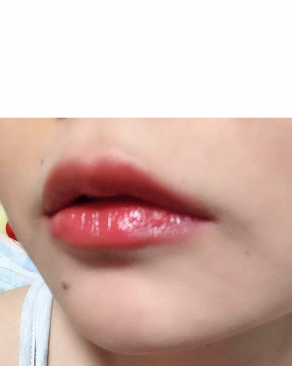 ラスティンググロスリップ/CEZANNE/口紅を使ったクチコミ(3枚目)