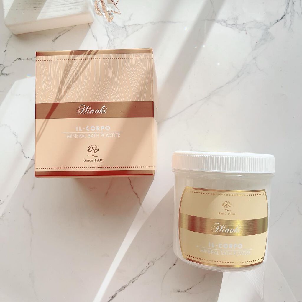ミネラルバスパウダー ヒノキ/イルコルポ/無機塩系入浴剤を使ったクチコミ(1枚目)