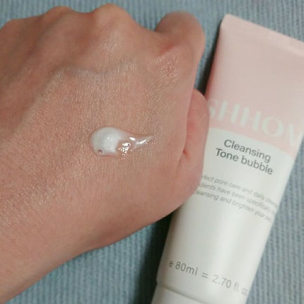 SHHOM クレンジングトーンバブルのクチコミ「当選品レビュー
──────────
#SHHOM
#クレンジングトーンバブル
#提供_SHH.....」(3枚目)