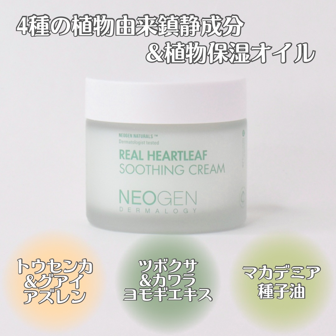 リアルドクダミスージングクリーム/NEOGEN/フェイスクリームを使ったクチコミ（2枚目）