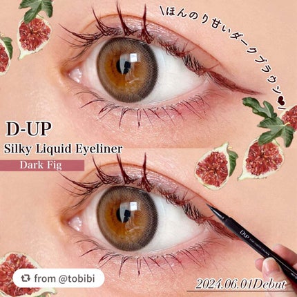 シルキーリキッドアイライナーWP/D-UP/リキッドアイライナーを使ったクチコミ(1枚目)