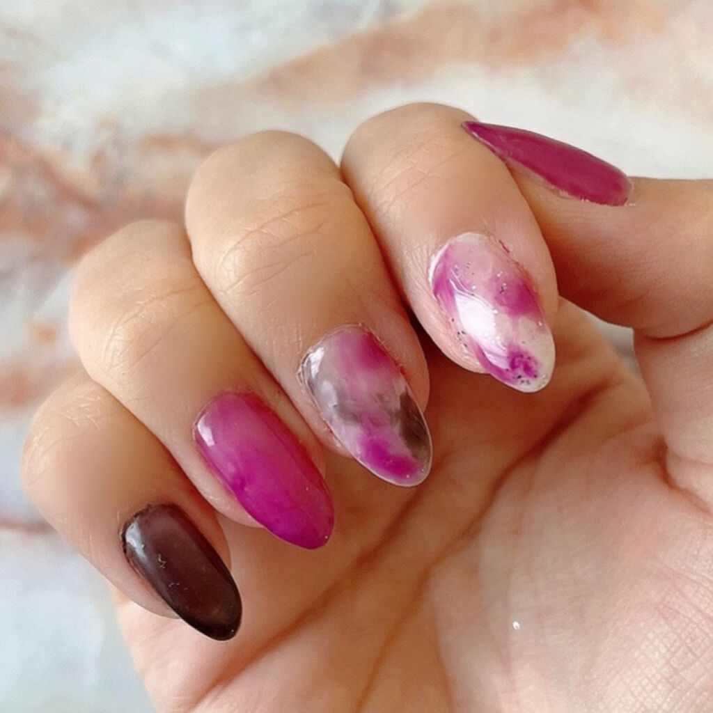 ジェルネイル（ライト対応）/セリア/ジェルネイルを使ったクチコミ（2枚目）