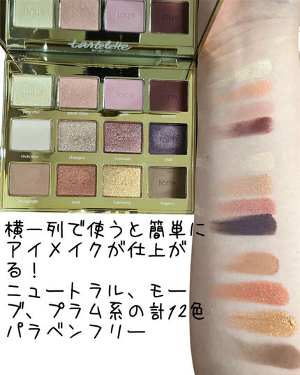 タルトレット E  アマゾニアンクレイ パレット/tarte/アイシャドウパレットを使ったクチコミ(3枚目)