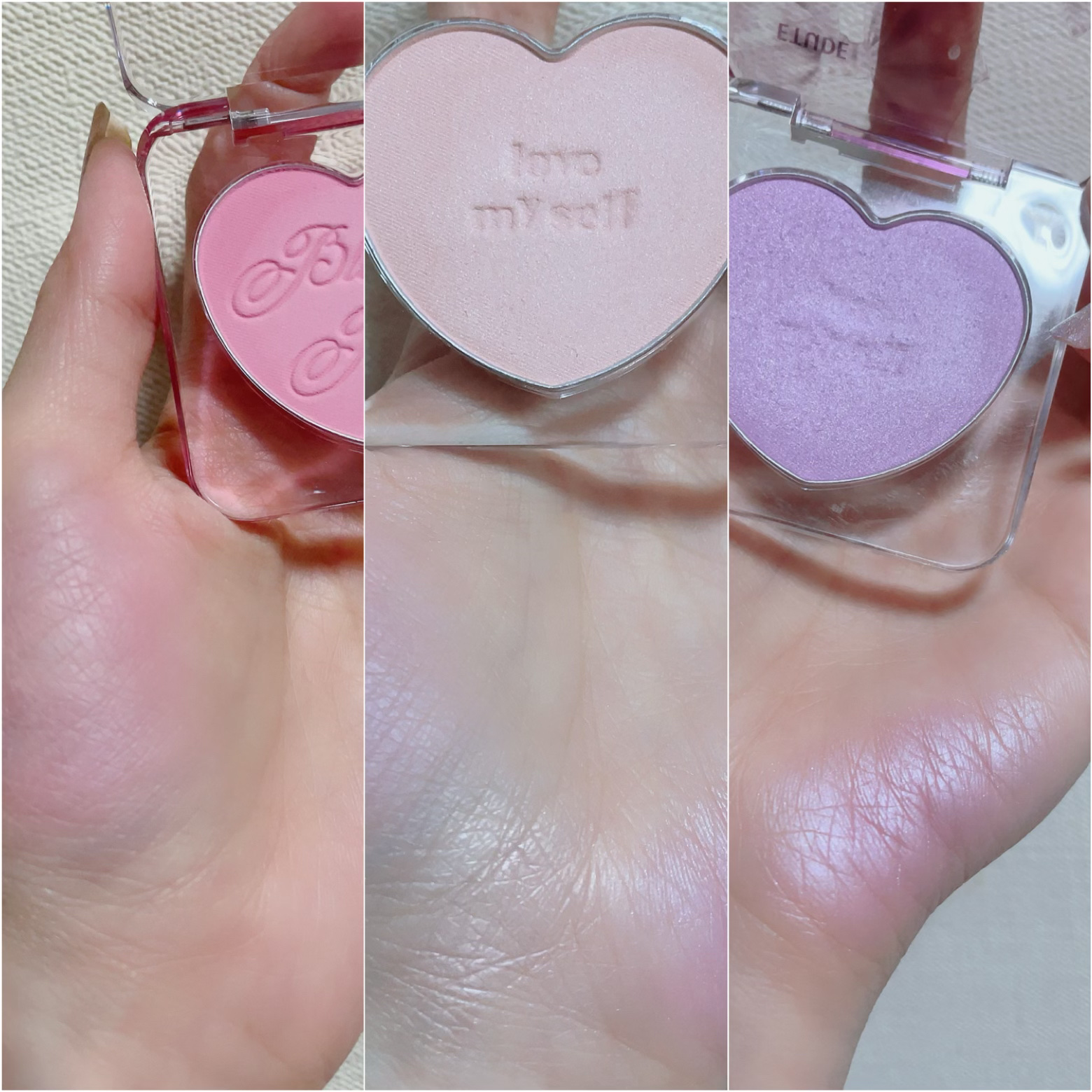 ハートポップブラッシャー シャルウィーダンス/ETUDE/パウダーチークを使ったクチコミ（3枚目）