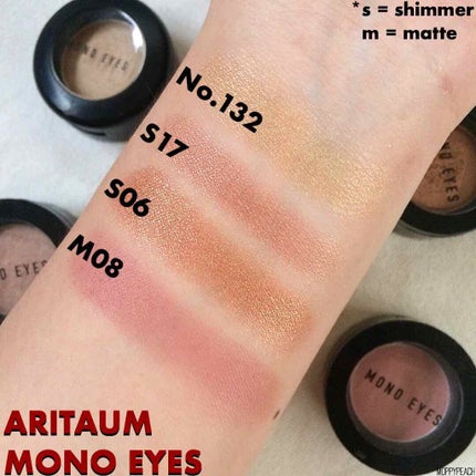 モノアイズ アイシャドウ/ARITAUM/単色アイシャドウを使ったクチコミ(2枚目)