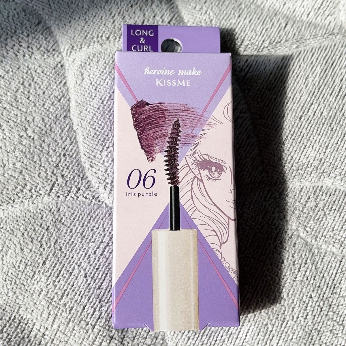 ロング＆カールマスカラ アドバンストフィルムC 06 アイリスパープル/ヒロインメイク/マスカラを使ったクチコミ（2枚目）