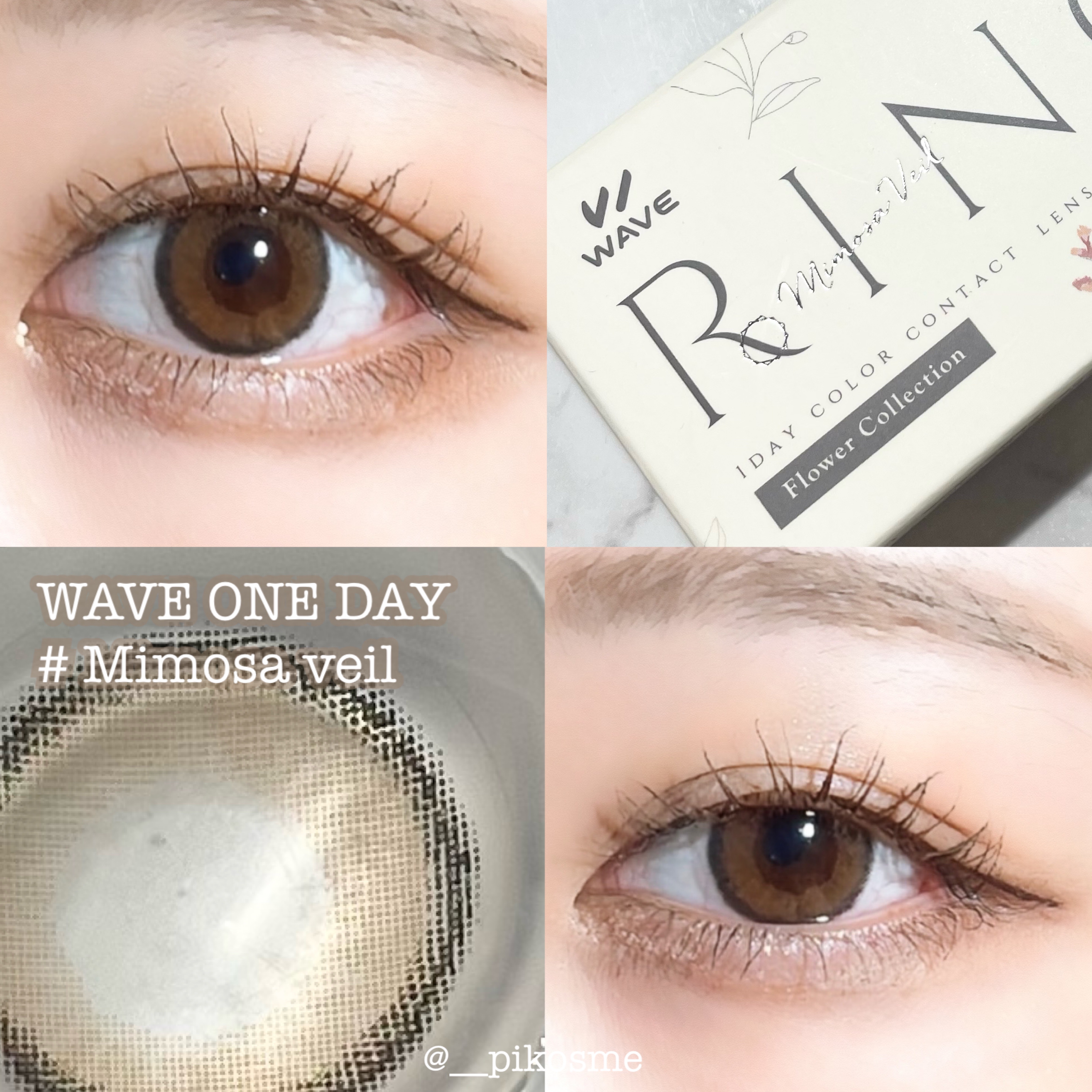 WAVEワンデー UV リング プラス フラワーコレクション/WAVE/ワンデー（１DAY）カラコンを使ったクチコミ（1枚目）