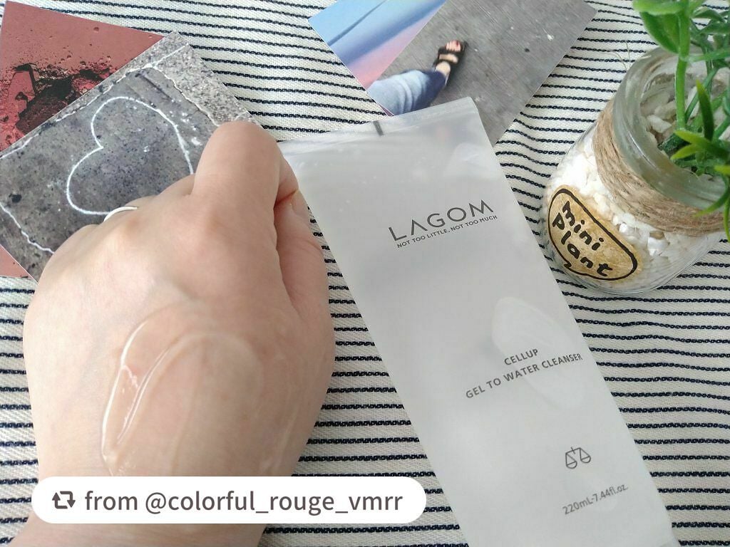 ラゴム ジェルトゥウォーター クレンザー(朝用洗顔)/LAGOM /その他洗顔料を使ったクチコミ(4枚目)