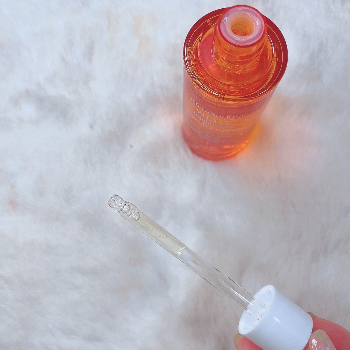 レッドタンジェリンVITA-Cカプセルセラム/DERMASHARE/美容液を使ったクチコミ(4枚目)