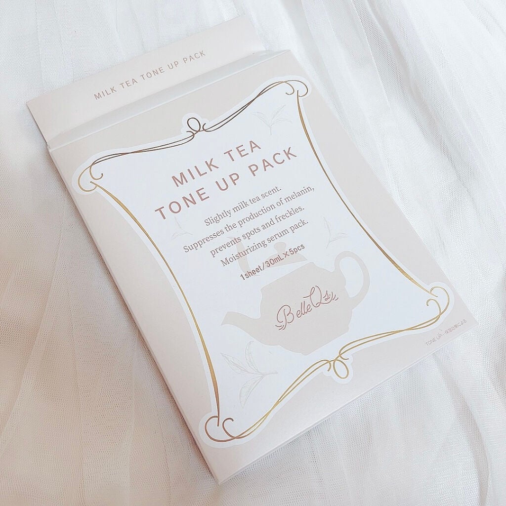 MILK TEA TONE UP PACK/Belle Qs/シートマスク・パックを使ったクチコミ(4枚目)