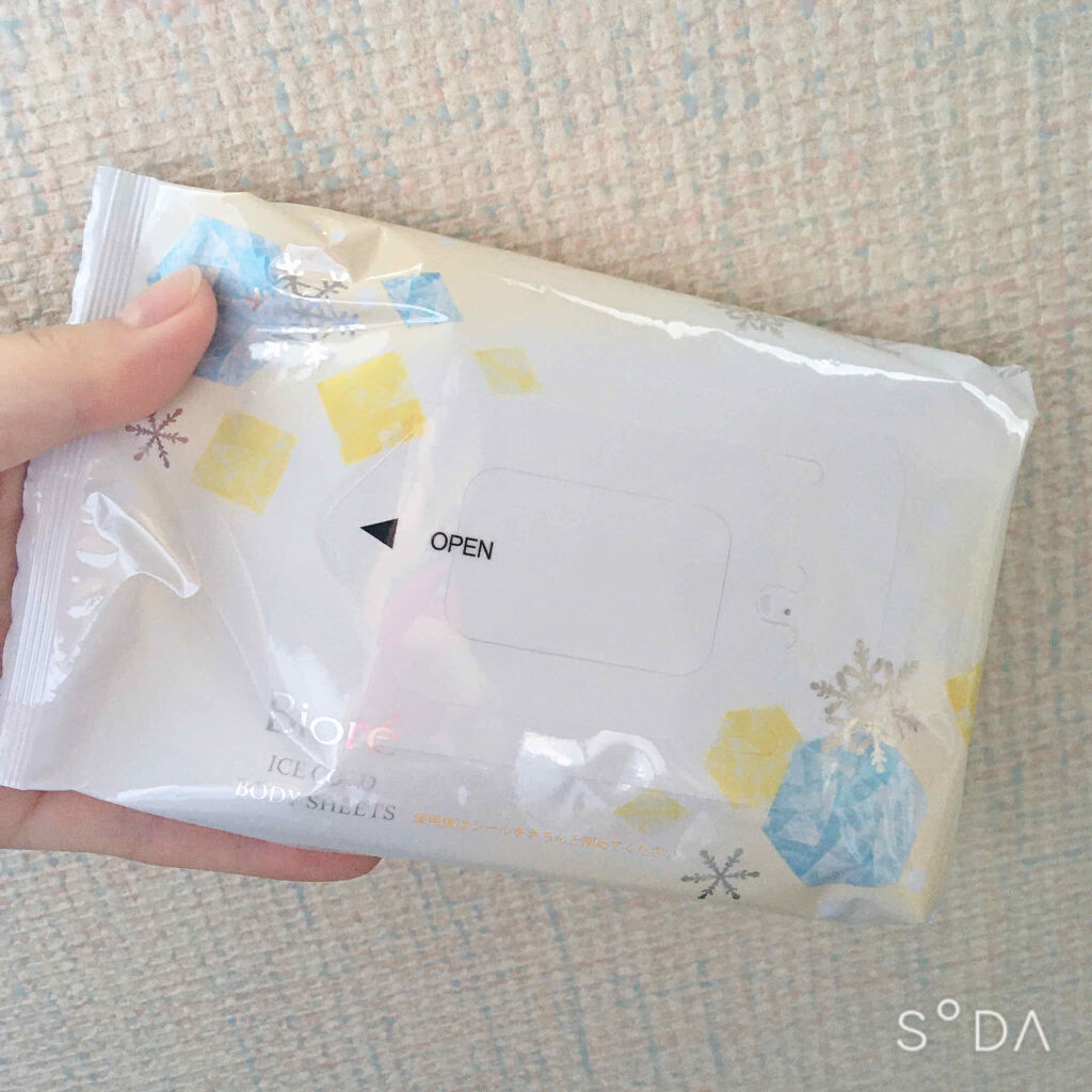 冷シート 無香性/ビオレ/ボディシートを使ったクチコミ（2枚目）