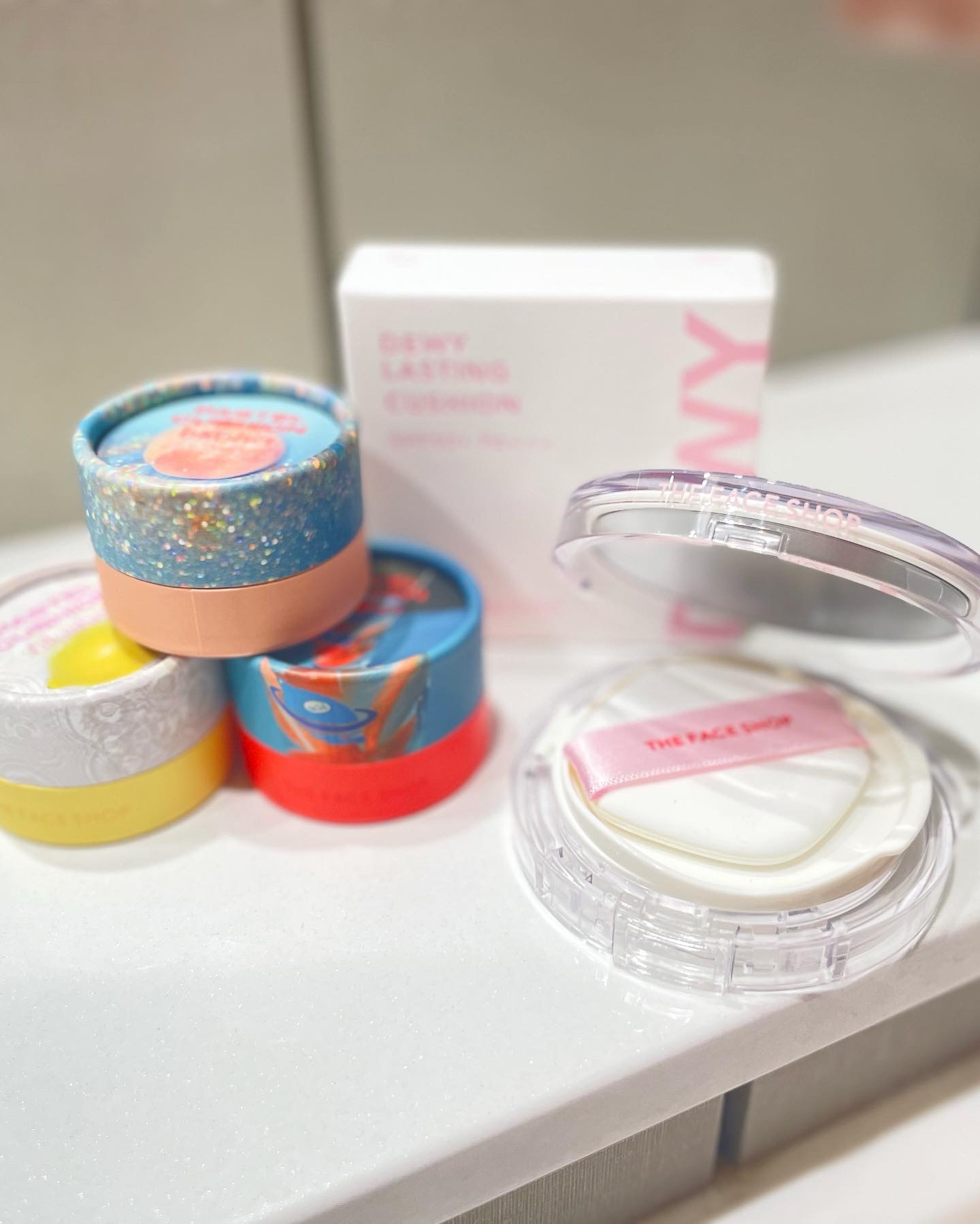 デューイーラスティングクッション/THE FACE SHOP/クッションファンデーションを使ったクチコミ（1枚目）