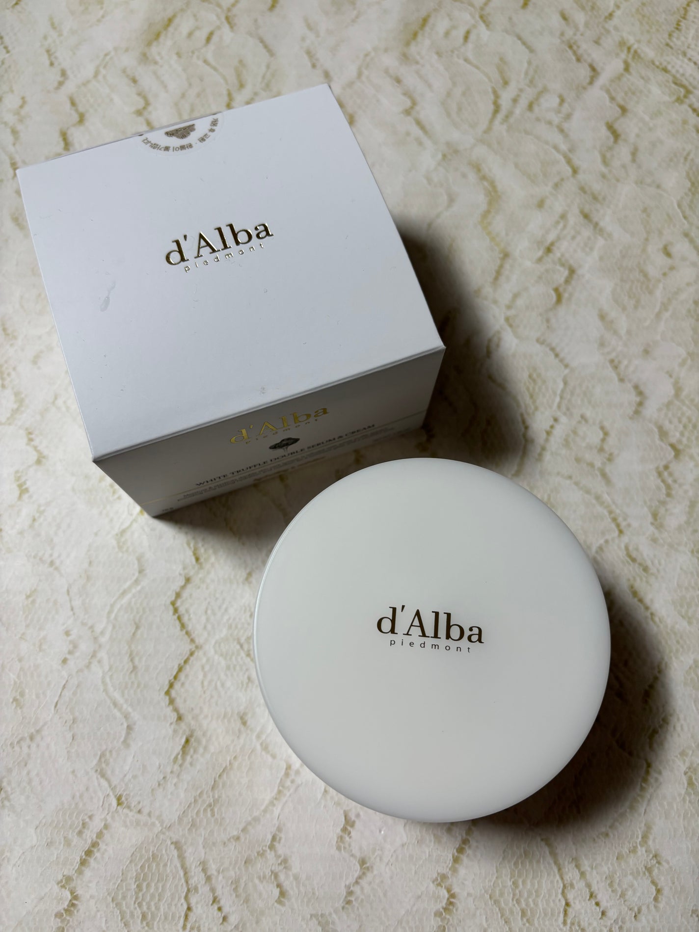 ホワイトトリュフダブルセラムアンドクリーム/ダルバ/フェイスクリームを使ったクチコミ(1枚目)