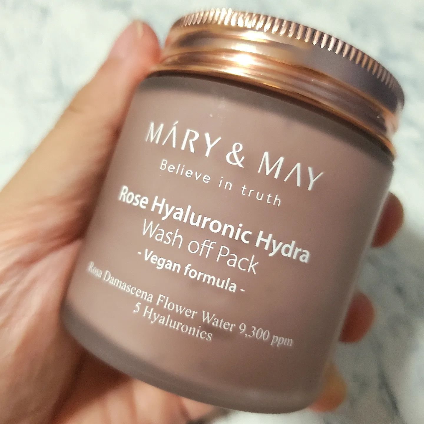 ローズヒアルロニックハイドラウォッシュオフパック/MARY&MAY/洗い流すパック・マスクを使ったクチコミ（2枚目）