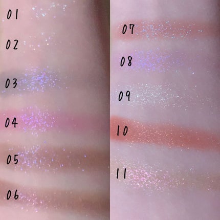 マルチグリッターカラー/ENBAN TOKYO/単色アイシャドウを使ったクチコミ(3枚目)