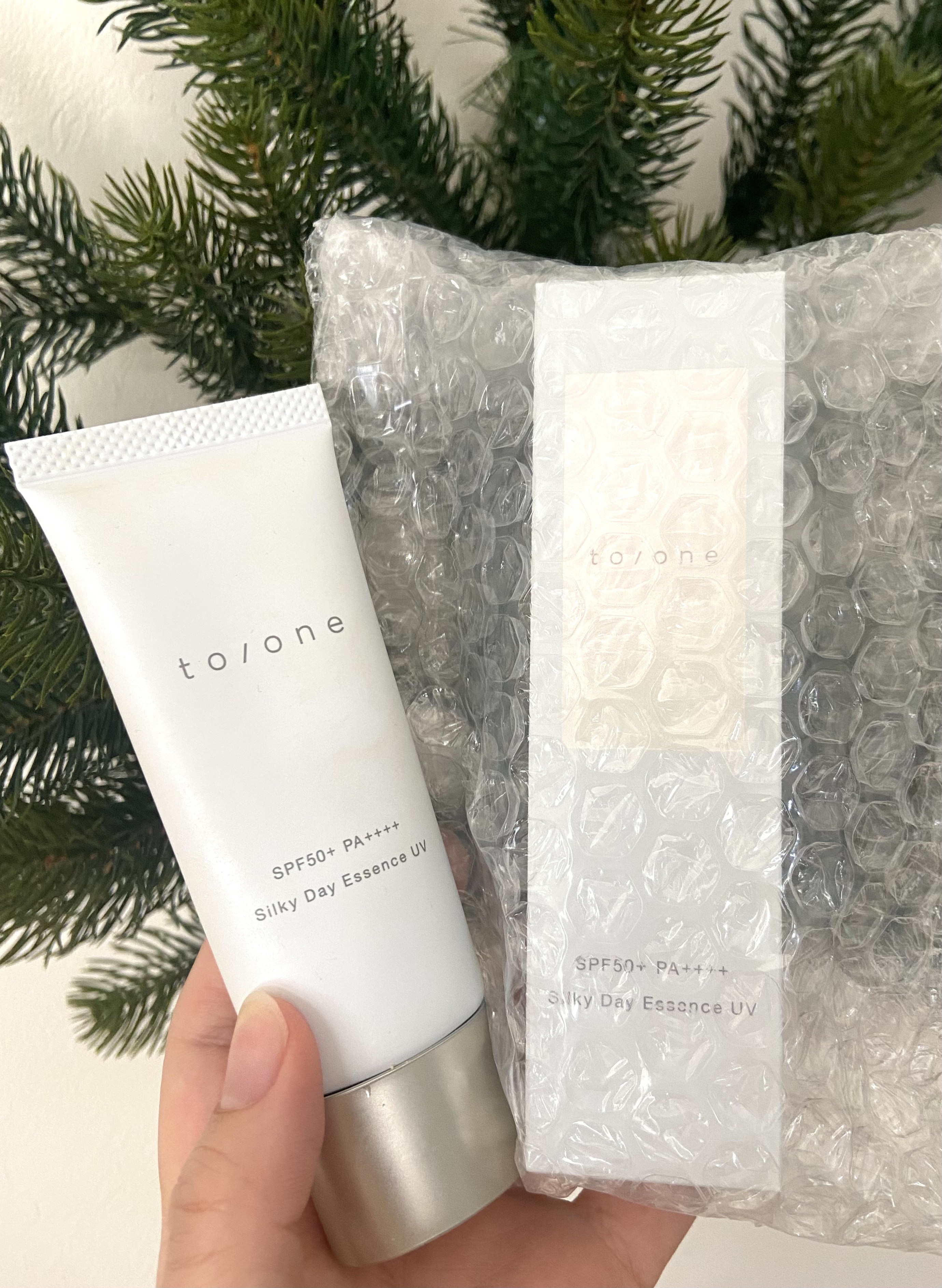 トーン シルキー UV プロテクター/to/one/日焼け止めクリームを使ったクチコミ（1枚目）