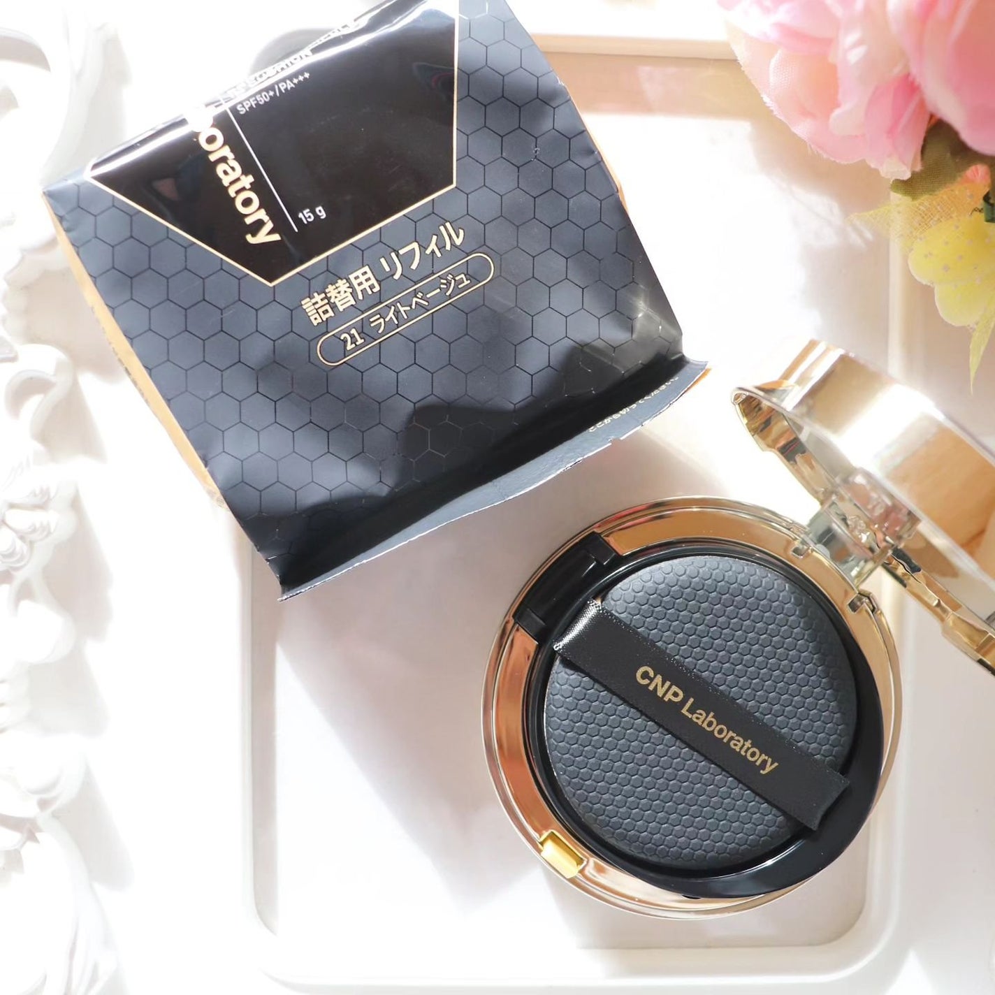 プロポリスアンプルインクッション/CNP Laboratory/クッションファンデーションを使ったクチコミ(5枚目)