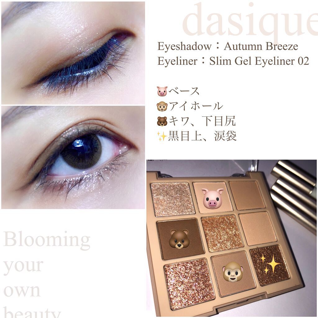 シャドウパレット/dasique/アイシャドウパレットを使ったクチコミ（2枚目）