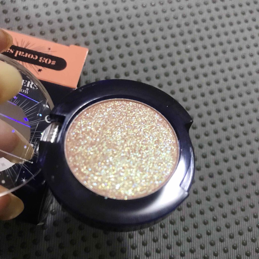 グリッター シャドウ カラー/rom&nd/グリッターを使ったクチコミ（3枚目）