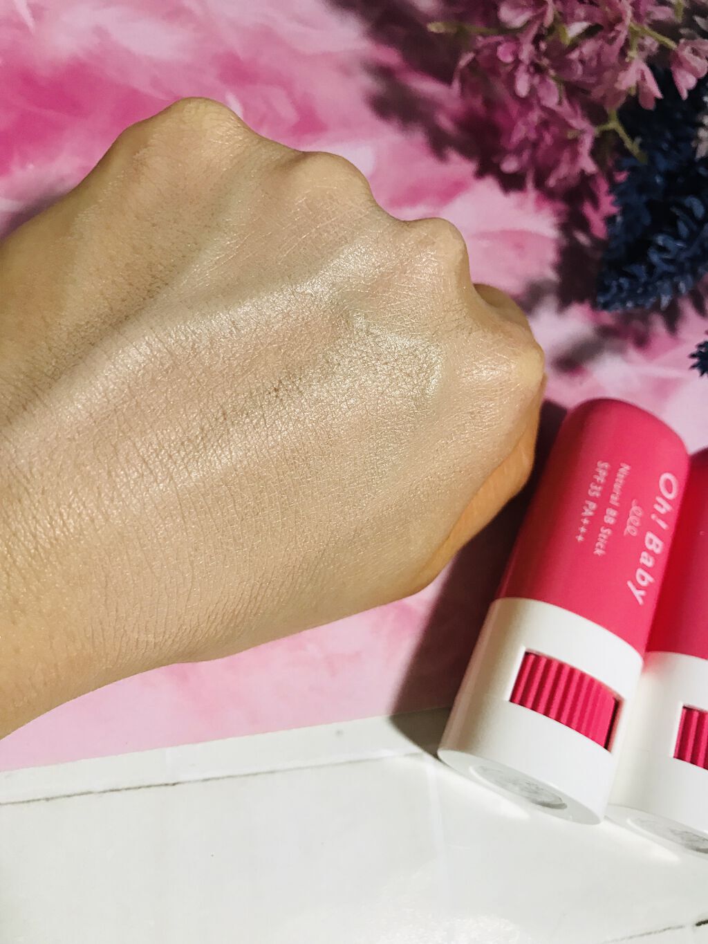 Oh!Baby ナチュラル BBスティック PK(ピンクオークル)/ハウス オブ ローゼ/BBクリームを使ったクチコミ（2枚目）