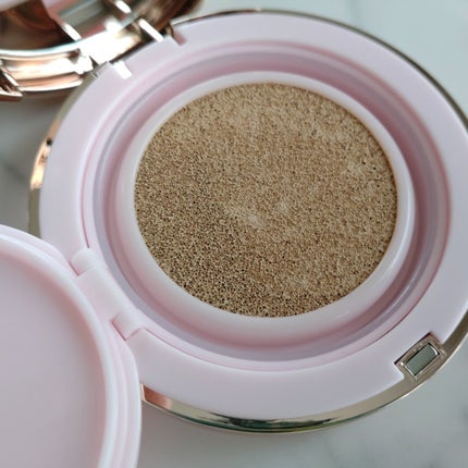 ピンクティーツリーカバーアップグロウクッション 23号 ウッディベージュ/APLIN/クッションファンデーションを使ったクチコミ(3枚目)