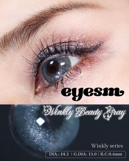 ぴぴ on LIPS 「■eyesm@eyesm_lens_jpラメが輝くキラキラカラ..」(1枚目)